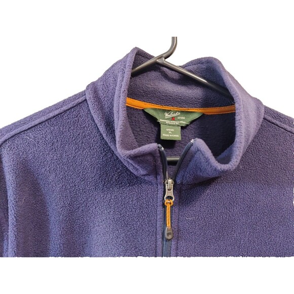 Woolrich Navy Blue Fleece Jacket Sweater Men's Size XL - Picture 5 of 5